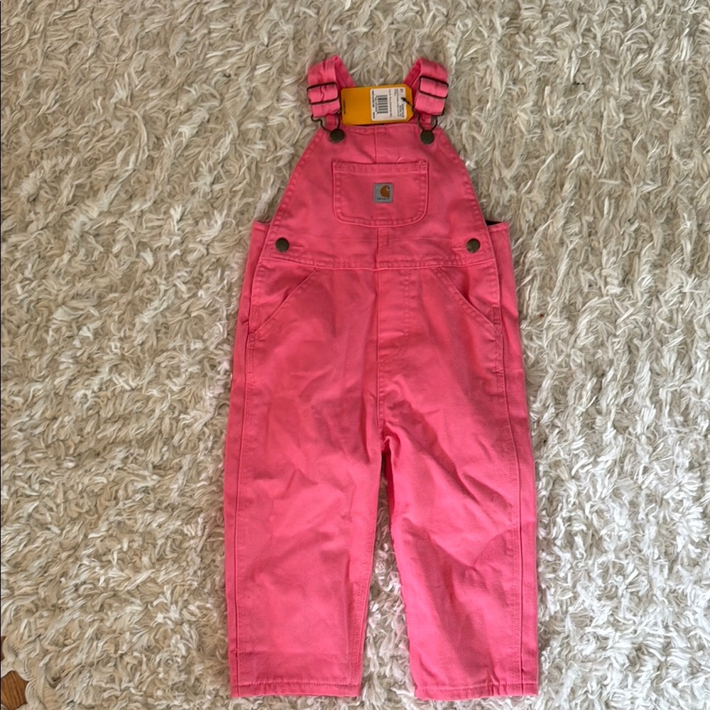 Carhartt Kids Bright Pink Overalls